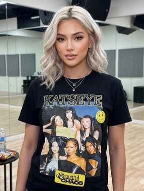 Katseye Black Graphic Tee - Beautiful Chaos